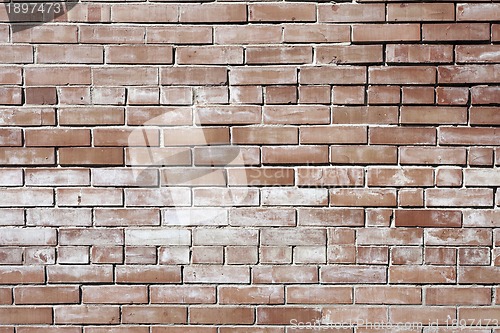 Image of pink painted brick wall