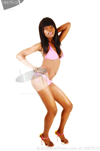 Image of Bikini girl dancing.