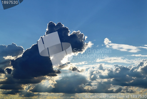 Image of Dark clouds on the horizon.