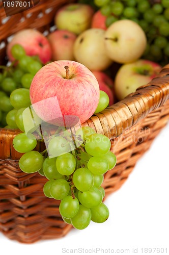 Image of apples and grapes