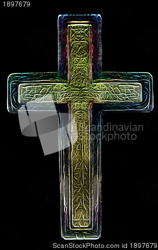 Image of 3D Christian Cross Art