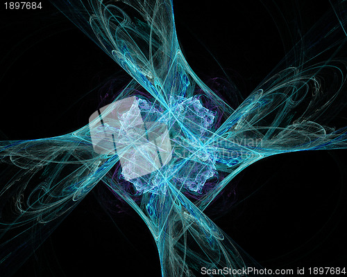 Image of Abstract Fractal Art Space Twirl Diamond Object