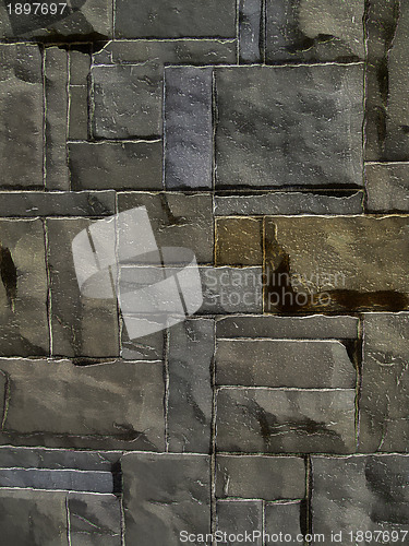 Image of 3D Natural Stone Wall Background