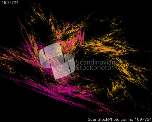 Image of Abstract Fractal Art Scratches Object