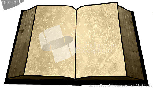 Image of Golden Empty Blank Book Image