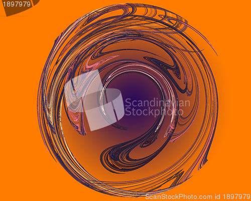 Image of Abstract Fractal Art Twirling Object