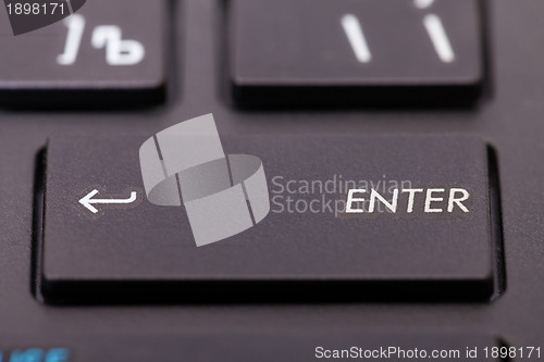 Image of Closeup of an enter key