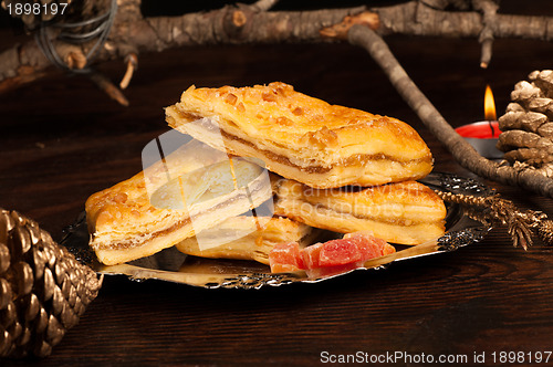 Image of Puff pastry with pumpkin filling