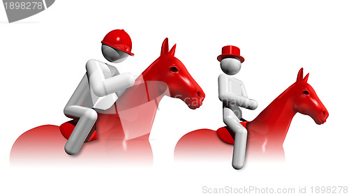 Image of Equestrian Eventing 3D symbol