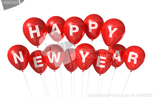 Image of happy new year balloons