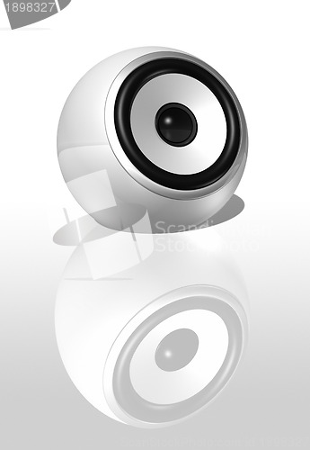 Image of White speaker ball