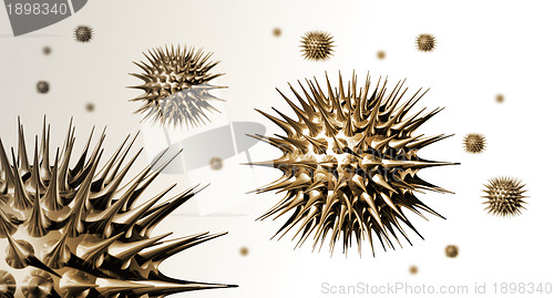 Image of 3D Metal Virus