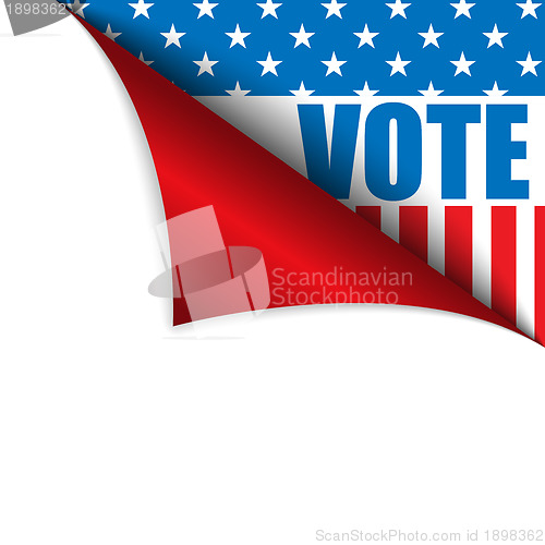 Image of Vote United States of America Page Corner