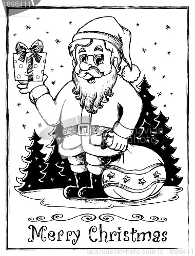 Image of Santa Claus theme drawing 3