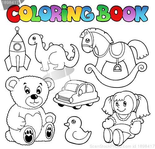 Image of Coloring book toys theme 1