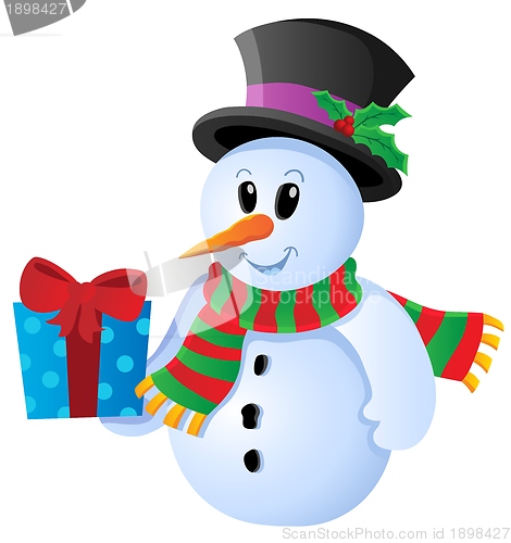 Image of Winter snowman theme image 3