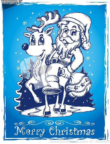 Image of Santa Claus theme drawing 2