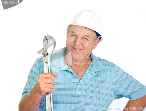 Image of Worker With Wrench