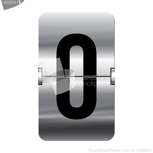 Image of Silver flipboard letter ? departure board - 0