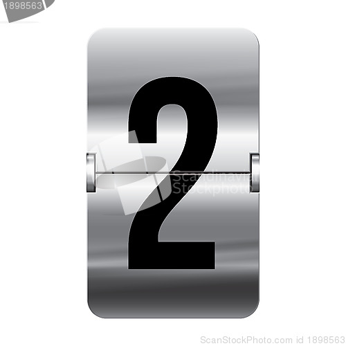 Image of Silver flipboard letter - departure board - 2