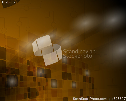Image of Technological brown background