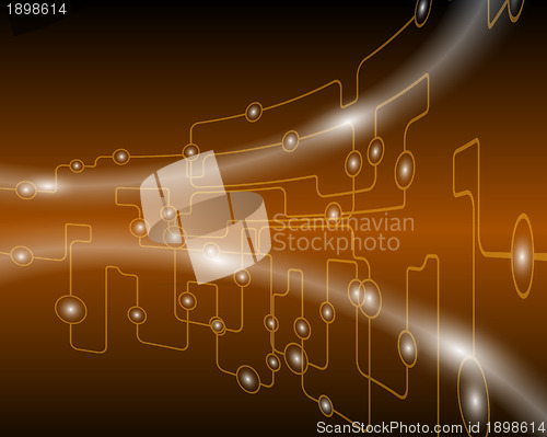 Image of Technological brown background