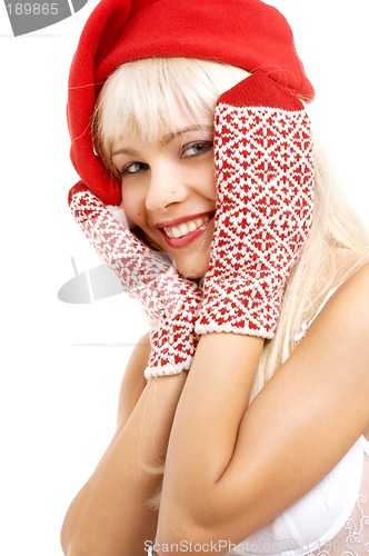 Image of santa helper girl