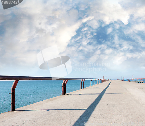 Image of pier on the sea