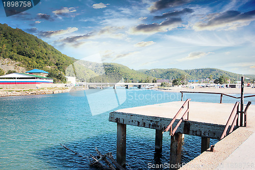 Image of pier on the sea