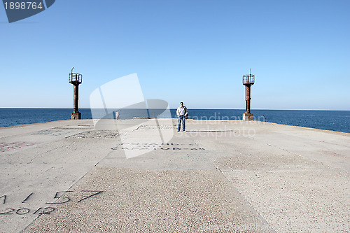 Image of pier on the sea