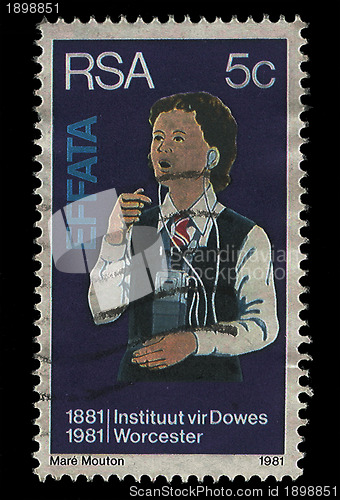 Image of South Africa Postage Stamp Deaf Child 1981