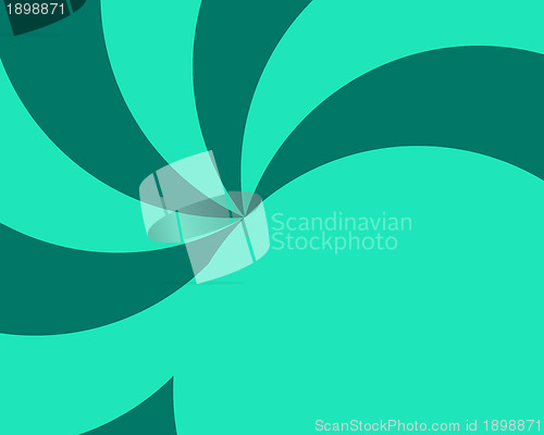 Image of Bright Green Ray and Half Circle