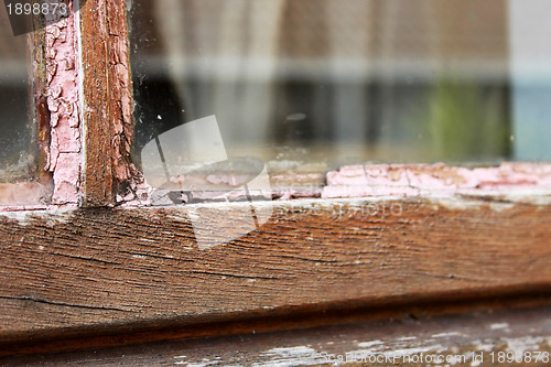 Image of Home Repair Maintenance Wooden Window Frame