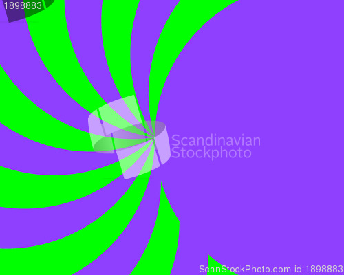 Image of Bright Purple and Green Ray and Half Circle