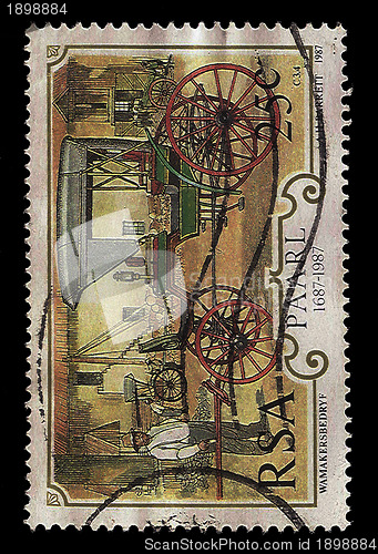 Image of South Africa Postage Stamp Wagon Makers 1987