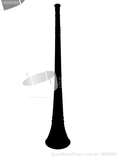 Image of Vuvuzela Horn Silhouette Isolation 