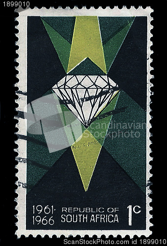 Image of South Africa Postage Stamp Diamond 5 Years Republic 1966