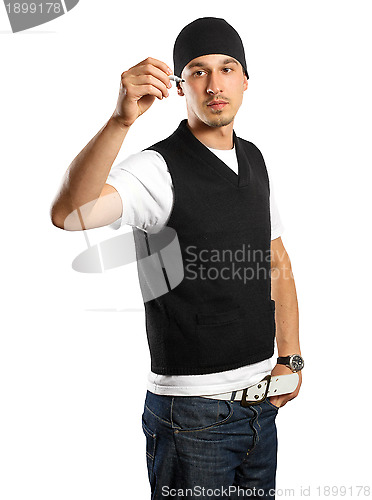 Image of Business Man Writing Something