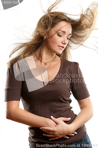 Image of Woman With Wind in her Hair