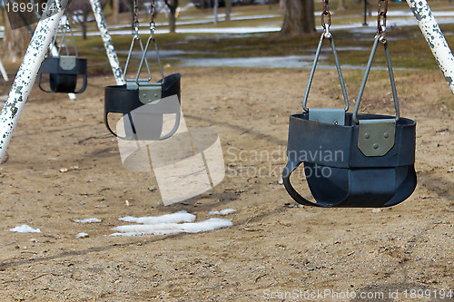 Image of Swing set on the playground
