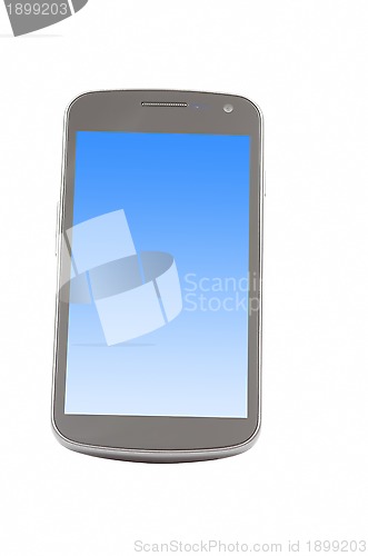 Image of Smartphone with blue screen