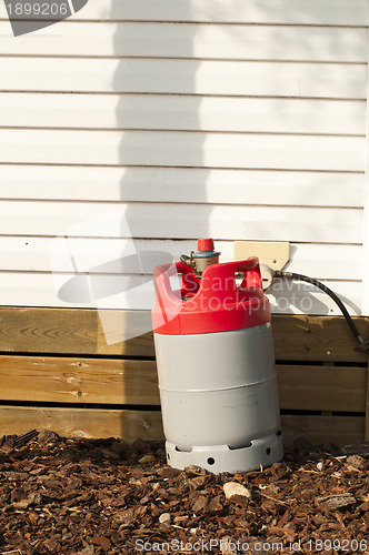 Image of Gas bottle feeding home