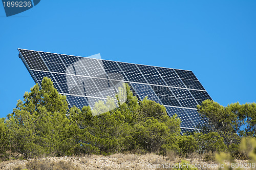 Image of Solar panels on the mountain