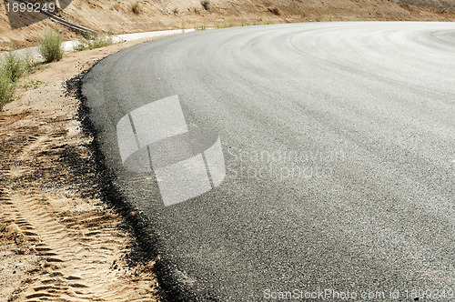 Image of New asphalt highway road. 