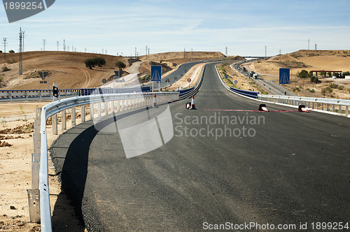 Image of New asphalt highway road. 