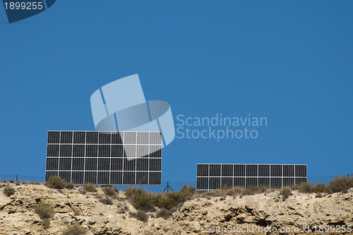 Image of Solar panels on the mountain