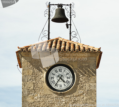 Image of Antique clock on a building