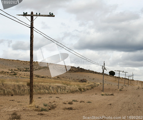 Image of Old electric poles