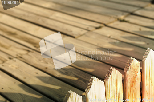 Image of Decorative fence in garden