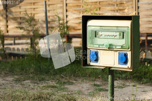 Image of Electric panel in camping